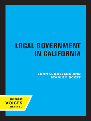 cover image of Local Government in California
